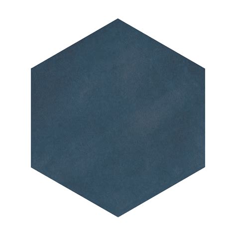 Casablanca Ocean Blue 5.5"x6" Hexagon Porcelain Floor Tile (Box of 30 ...
