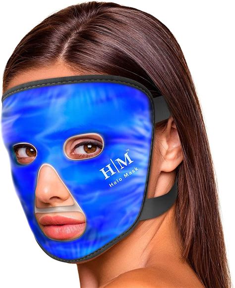 Cooling Face Mask -Halo Mask- Hot or Cold Face Ice Pack for Depuffing ...