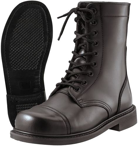 Mens GI Style Black Combat Boot - Made To Military Specs - Grunt Force