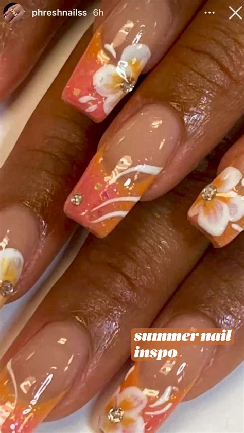 Hibiscus nails – Artofit