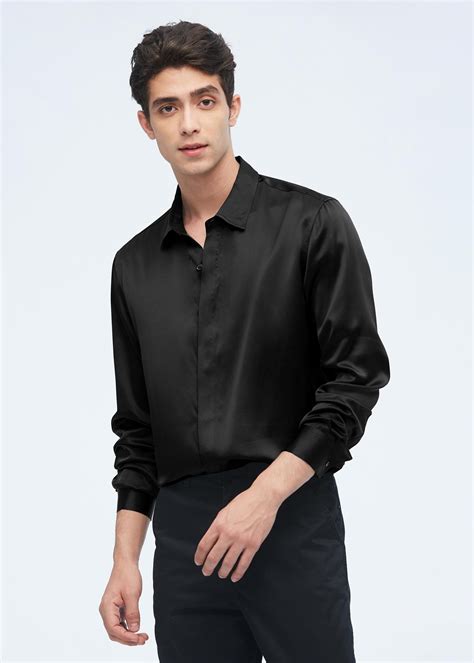 Muscular Men In Silk Shirt