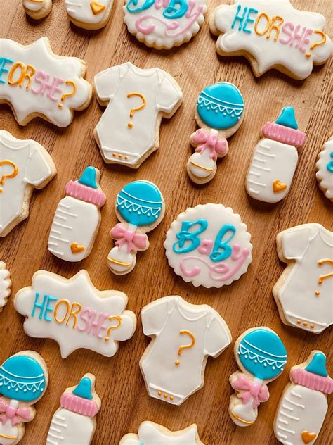 Gender Reveal Cookies for Gender Reveal Party - Etsy