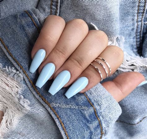 Baby Blue Acrylic Nails