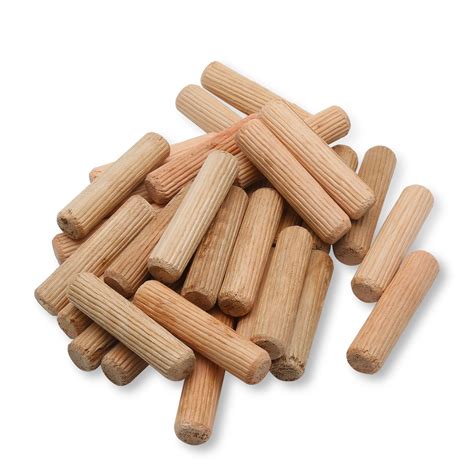 Snapklik.com : BokWin 100 Pack Wooden Dowel Pins 12mm X 50mm