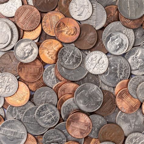 Premium Photo | Closeup of assorted United States dollar coins