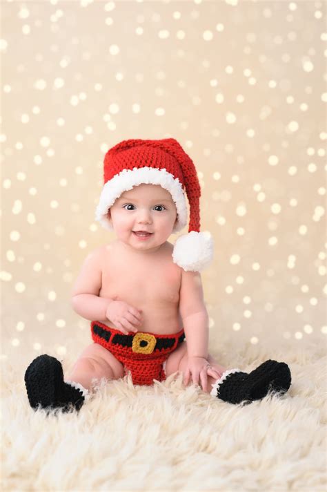 Crochet Santa Outfit Santa Hat Newborn Santa Set Baby Santa Outfit ...