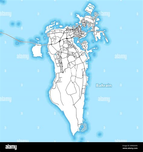 Bahrain map hi-res stock photography and images - Alamy