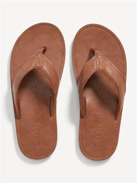 Leather Flip Flops Women