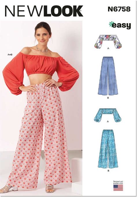 Wide Leg Pants Sewing Pattern Ideas (Elastic Waisted)