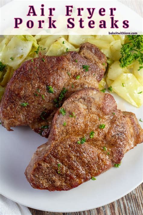 Juicy Air Fryer Pork Steaks Recipe with Coppa Cut Pork