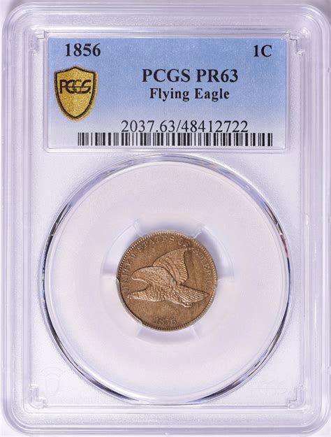 1856 Flying Eagle Cent PCGS Proof-63 (Item 1462461) | GreatCollections ...