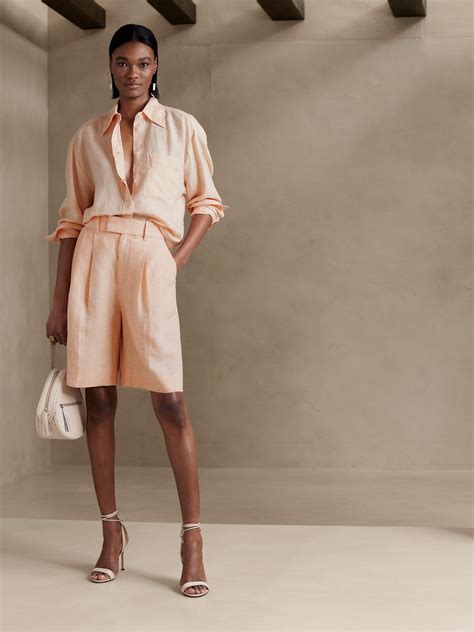 Palma Linen Bermuda Short | Banana Republic