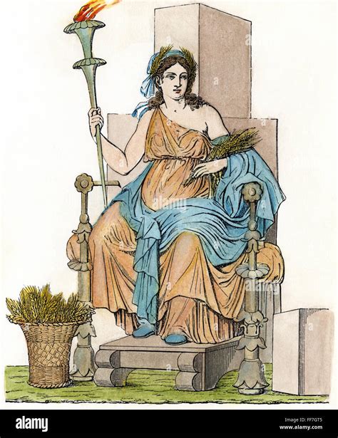 DEMETER/CERES. /nThe Greek goddess (Roman goddess Ceres) of the growth ...