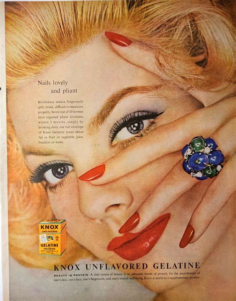 Knox Unflavored Gelatine [1958] : r/vintageads