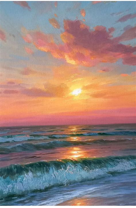 Beach Sunset Painting
