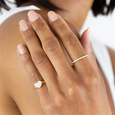 Flat Gold Pinky Ring at Frank Ray blog