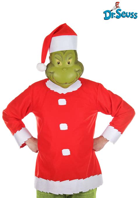 Dr. Seuss The Grinch Santa Adult Costume | Dr. Seuss Costumes