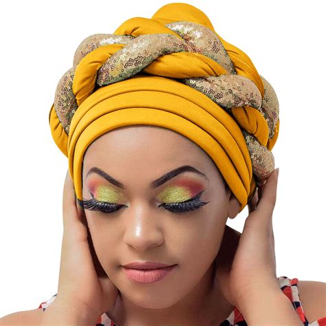 BKQCNKM Turban Head Wraps for Women, Hair Wraps for Black Women, Chemo ...