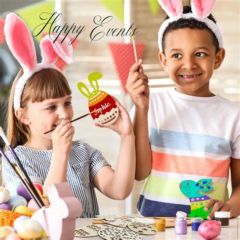 Set de 48 pandative pentru Paste Dewohler, lemn, natur, 6 x 8 cm ...