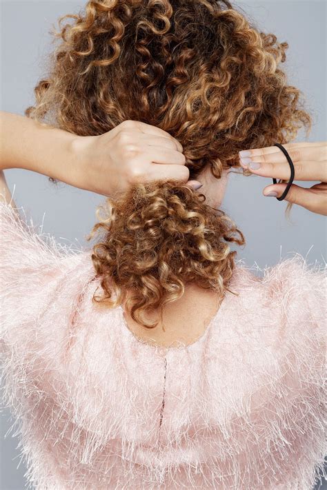 3 Chic & Easy Styles For Girls With Curls | Curly updos for medium hair ...