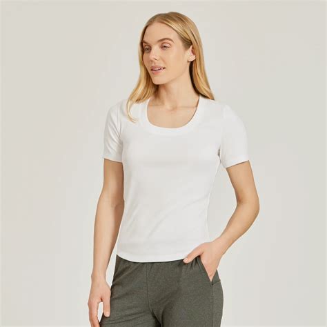Women's Rib Scoop Neck Tee - Mott & Bow