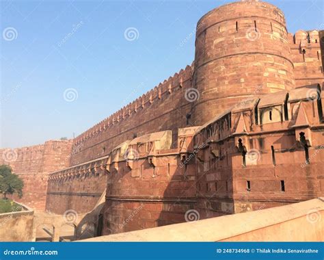 Red Fort - Agra - Lal Qila. (1565-1573) . India . Stock Photo - Image ...