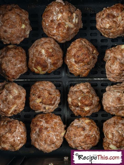 How Long To Cook Meatballs In Air Fryer? | Recipe This