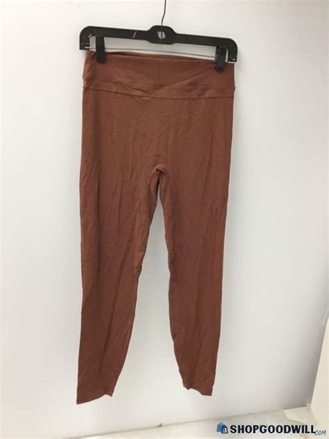 Women's Brown Cropped Pants No Brand Leggings - Size L | ShopGoodwill.com