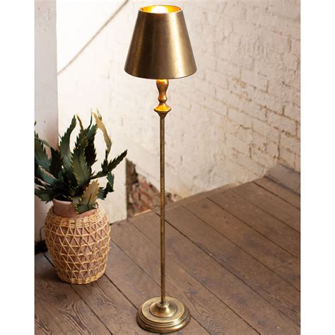 Antique Gold Floor Lamp – Paynes Gray