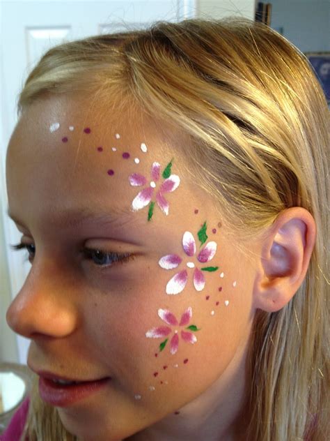 Easy Flower Face Painting