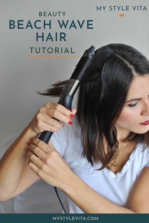 Beachy Waves Hair Tutorial For Short Hair - an indigo day