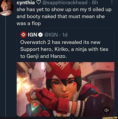 Cynthia V @sapphicrackhead she has yet to show up on my tl oiled up and booty naked that must ...