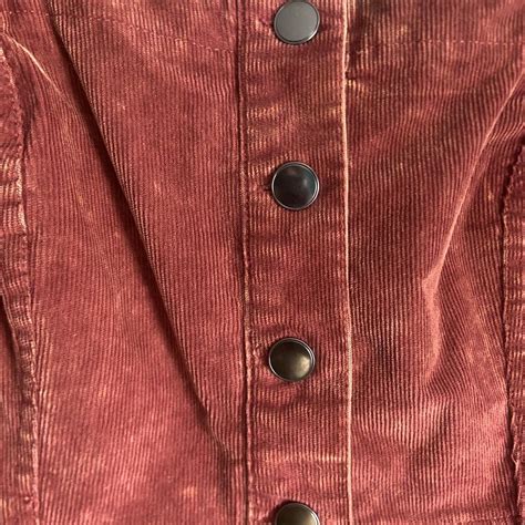 orange corduroy dress aeropostale size medium but... - Depop