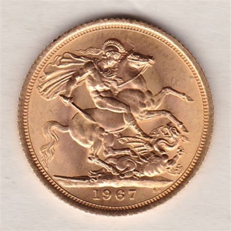 1967 Gold Sovereign Coin - Elizabeth II | Dorset Coin Company