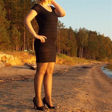 NYLON HEELS on Twitter: "Milf in Black dress on the beach!😍😊😋☺️😍🥰 https ...