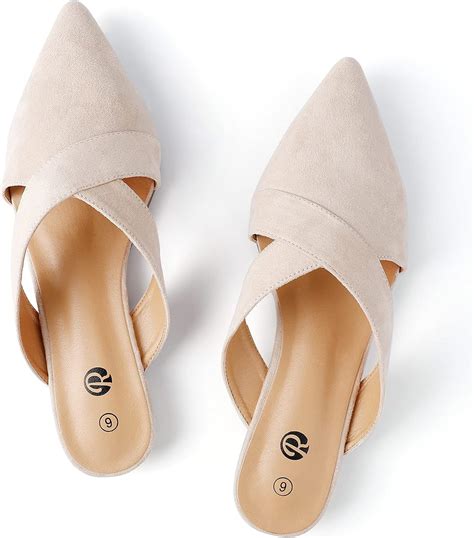 Amazon.com | Rekayla Women’s Mules Closed Pointed Toe Backless Loafer ...