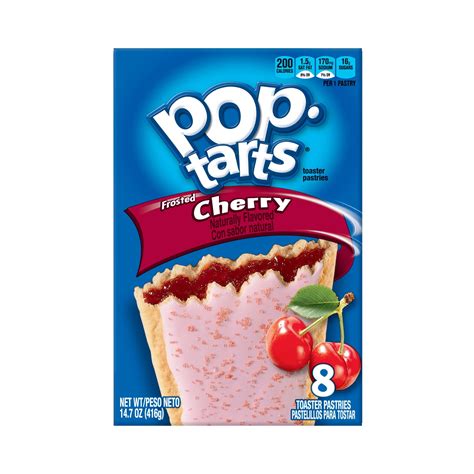 Pop-Tarts Frosted Cherry Breakfast Toaster Pastries, 14.7 oz, 8 Count ...
