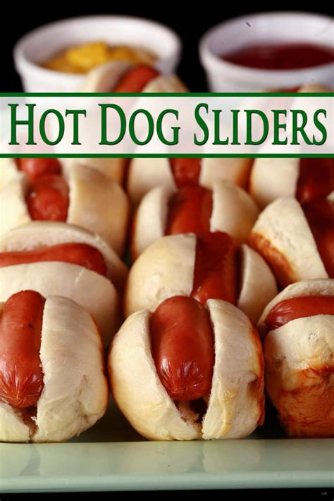Hot Dog Sliders Recipe [Mini Slider Buns] - Celebration Generation