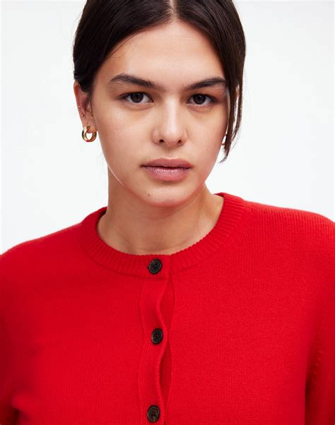 Cashmere Button-Front Cardigan Sweater | Madewell