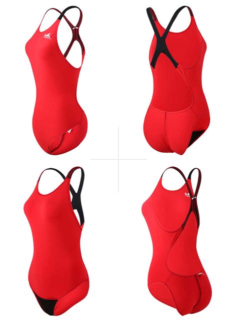YINGFA 613-3 One Piece Training Swimsuit PBT Polyester Endurance ...
