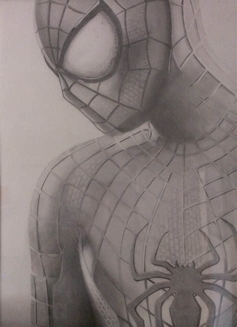 Spiderman Face Drawing