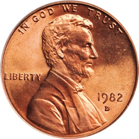 1982 D [LARGE DATE BRONZE] Lincoln Memorial Penny Prices | Ungraded ...