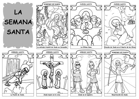 Semana Santa para Imprimir y Colorear (HD) Actividades para Niños ...