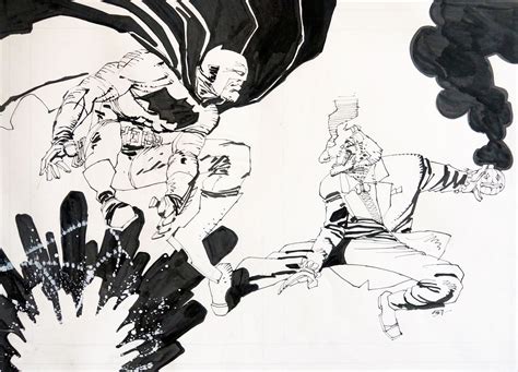 Frank Miller Batman vs Joker, in Marc W's 01 Batman Black & White Comic ...
