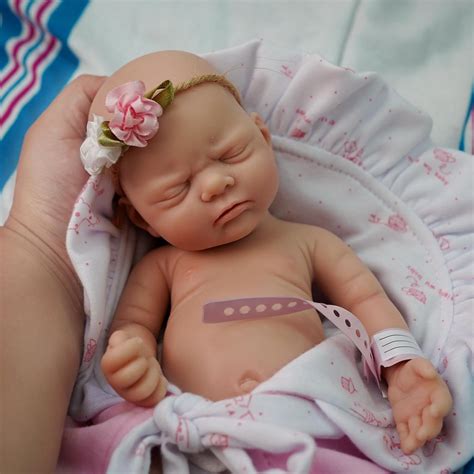Amazon.com: Newtotlove 12" Micro Preemie Full Body Silicone Baby Doll ...