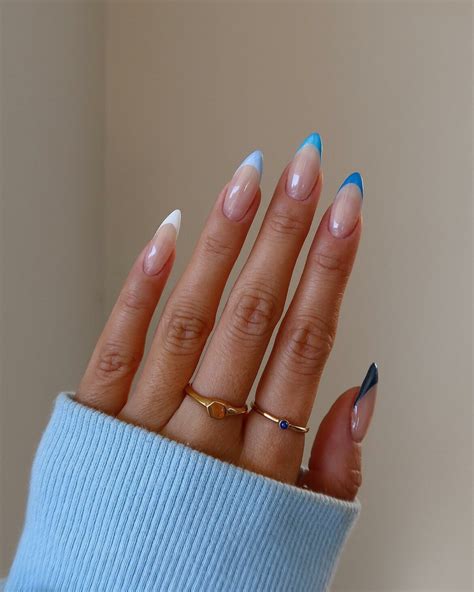 20 Latest Blue Almond Nails Ideas To Try In 2024!