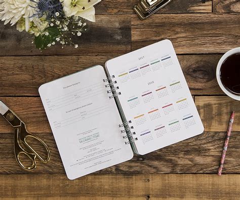 Orange Circle Studio Weekly Desk Calendar - Printable Calendars AT A GLANCE