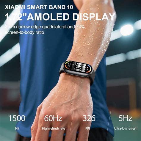 Xiaomi Smart Band 10 Smartwatch, 1.72" AMOLED Display, 60Hz Refresh ...