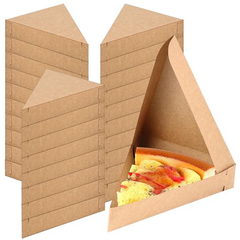 Amazon.com: Tioncy 50 Pcs Pizza Slice Box 9.65 x 7.28 x 1.77 Inch Bulk ...
