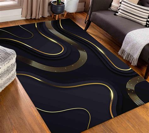 Black Gold Rug